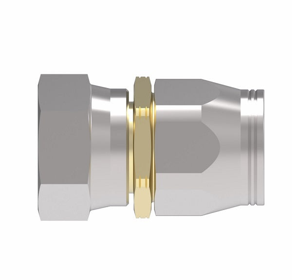 63-190535-12 Aeroquip by Danfoss | Female 37° JIC Swivel Super Gem PTFE Reusable Hose Fitting | -12 Female 37° JIC Swivel x -12 Reusable Hose End | Steel & Brass