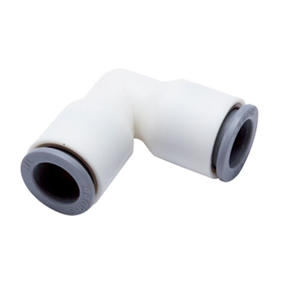 6302 56 60WP2 by Parker | Legris Tube-to-Tube Sitting | 1/4" Tube Size x 3/8" Tube Size | 34 mm Length | 90° Elbow | Polymer | Pack of 10