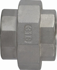 63609 by Midland | 150# Stainless Steel Fitting | Female Union | 2-1/2" Female NPT x 2-1/2" Female NPT | Straight | 316 Stainless Steel