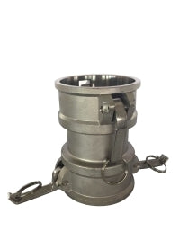 639440 (63-9440) by Midland | Cam and Groove | Type D | Spool Coupler | 1-1/2" Female Coupler x 1-1/2" Female Coupler | Straight | 316 Stainless Steel