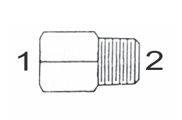 6404 12x12 by Couplamatic | Hydraulic Adapter | 1-1/16-12 Female O-Ring x 3/4" Male NPTF | Straight