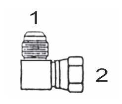6500 12x12 by Couplamatic | Hydraulic Adapter | 1-1/16-12 Male JIC x 1-1/16-12 Female JIC | 90° Elbow