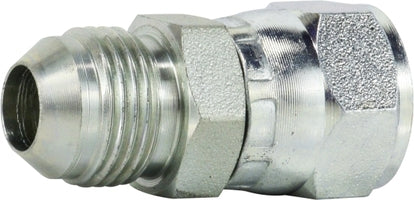 650444 by Midland | Hydraulic JIC Swivel Connector | 7/16-20 Male JIC 37° Flare x 7/16-20 Female JIC 37° Flare | Steel