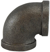 65113 by Midland | Malleable Iron #150 Fitting 5" Female NPT x 5" Female NPT | 90° Elbow | Black Iron
