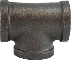 65254 by Midland | Malleable Iron #150 Fitting | 3/4" Female NPT Fitting | Tee | Black Iron