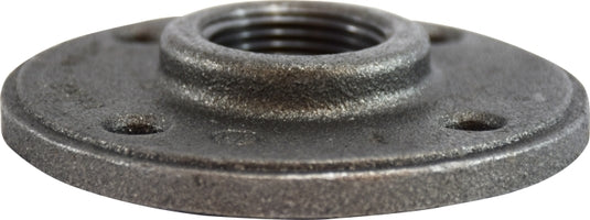 65693 by Midland | Malleable Iron #150 Fitting | Floor Flange | 3/4" Female NPT | Black Iron