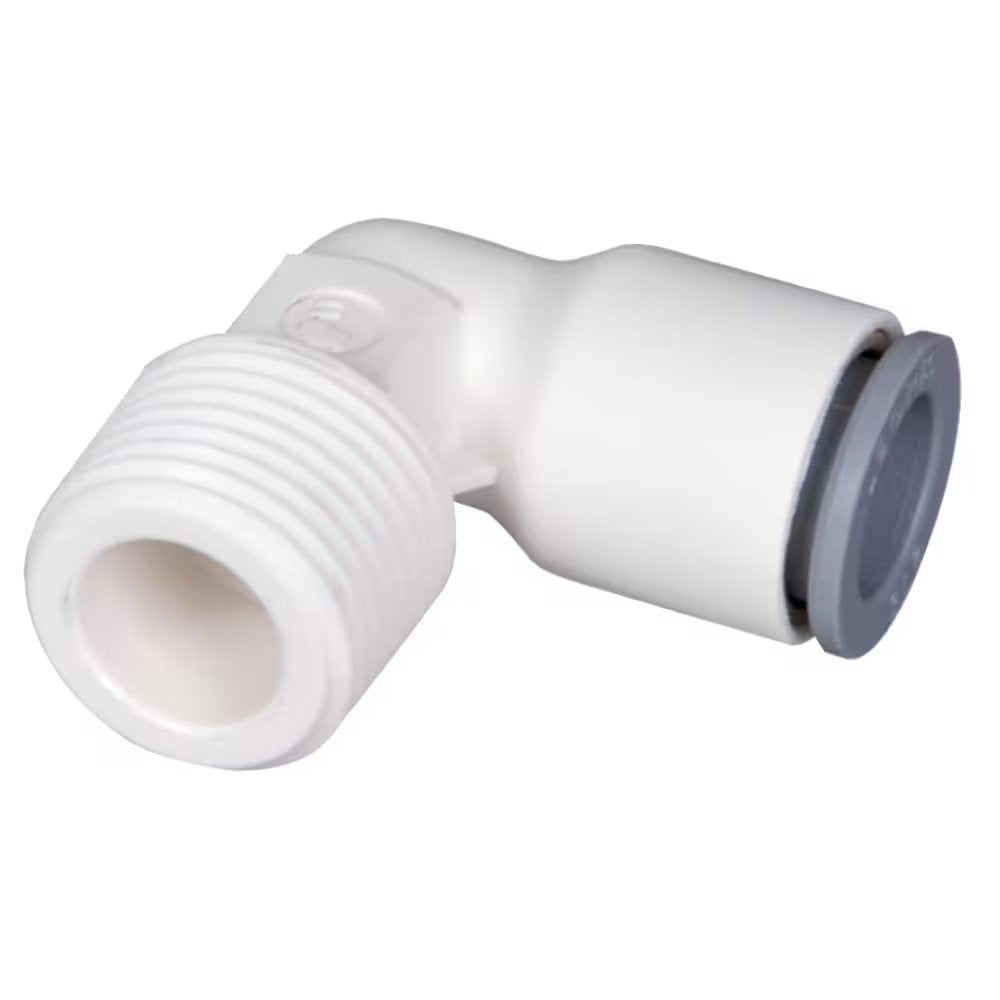 6579 06 10WP2 by Parker | Legris Fixed Fitting | 6 mm Tube Size x 1/8" Male BSPT Thread | 90° Elbow | Polymer | Pack of 10