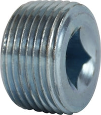 66637 by Midland | Countersunk Plug (Square Socket) | 1-1/2" Male NPTF Fitting | Zinc Plated Steel