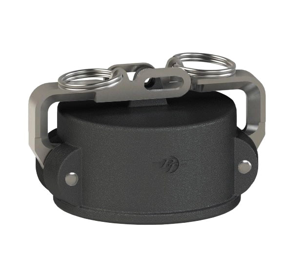 67800040 (40VL) by PT-Coupling | Cam & Groove Dust Cap | with Locking Cam Arms | Type VL | 4" Coupler | Polypropylene