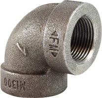 68109 by Midland | Extra Heavy Malleable Iron 300# Fitting 2-1/2" Female NPT x 2-1/2" Female NPT | 90° Elbow | Galvanized Iron