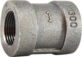 68419 by Midland | Extra Heavy Malleable Iron 300# Fitting | Coupling | 2-1/2" Female NPT x 2-1/2" Female NPT | Straight | Galvanized Iron
