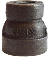 68447 by Midland | Extra Heavy Malleable Iron 300# Fitting | Reducing Coupling | 1-1/2" Female NPT x 1/2" Female NPT | Straight | Galvanized Iron