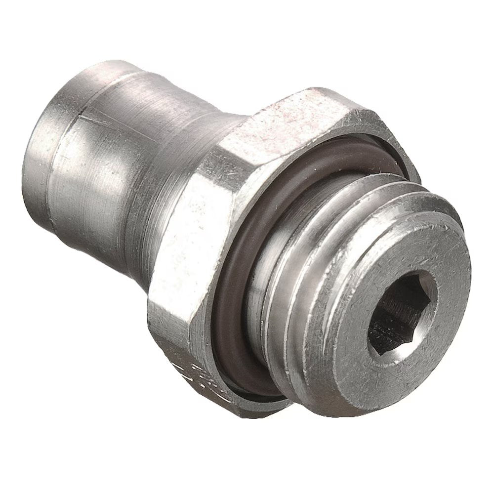 68PLM-6M-4G by Parker | Prestolok PLM Metal Push-to-Connect Fittings | Threaded Fitting | 6 mm Connector x 1/4" Male BSPP Threads | 17.50 mm Height | Straight | Electroless Nickel-Plated Brass | Pack of 10
