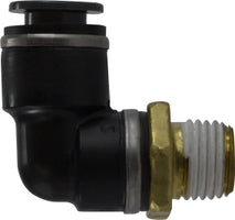 690404SC by Midland | DOT Push-In Fitting | 1/4" Tube OD x 1/4-18 Male NPT | 90° Elbow | Composite Body