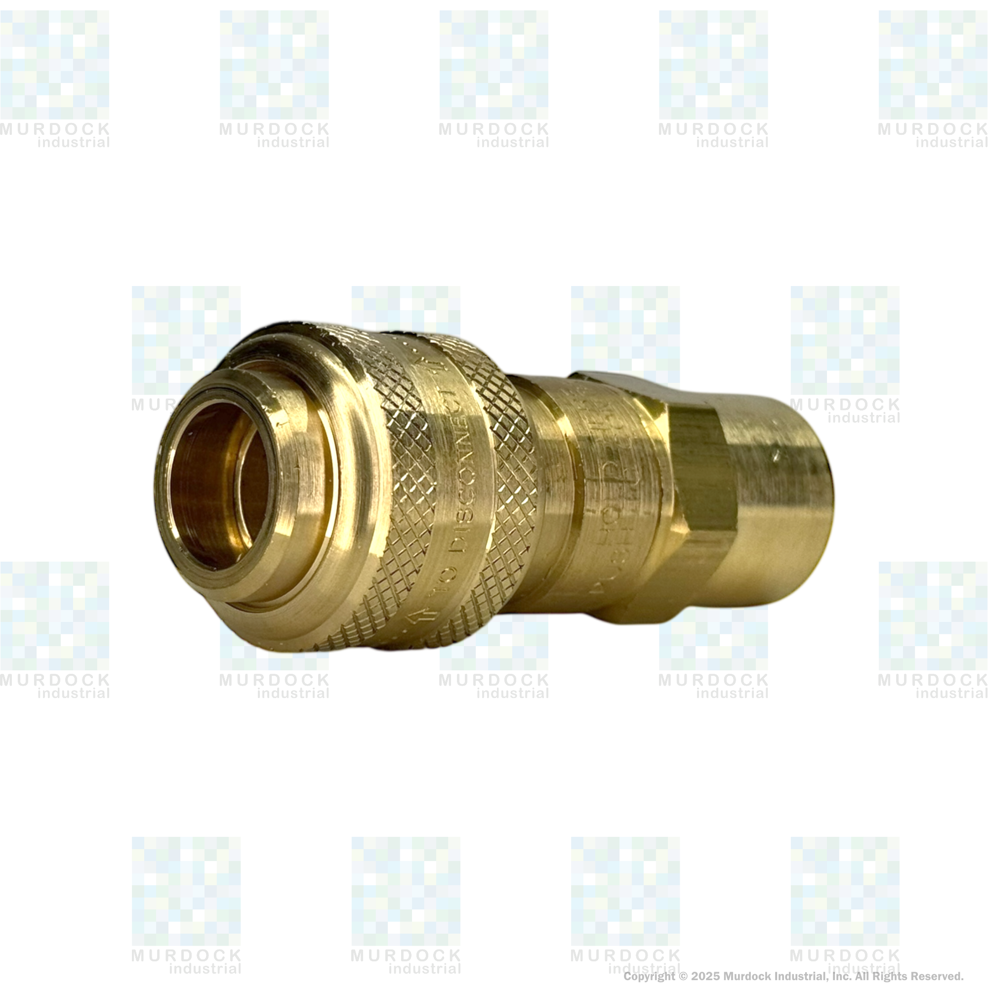 6DF6-B by Dixon Valve | Pneumatic Quick Disconnect Coupling | D-Series | 3/4" Female NPTF x 3/4" Automatic Industrial Interchange | Socket | Nitrile Seal | Brass