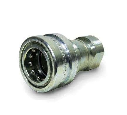 1H11 Hansen® by Danfoss | Quick Disconnect Coupling | HK1-8 Series | 1/8" Female NPTF x 1/8" ISO 7241-1 B | Socket | NBR Seal | Steel