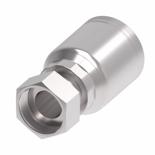 6SA24FR24 Aeroquip by Danfoss | 6 Wire 6S Female ORS Swivel (FR) Crimp Fitting | -24 Female O-Ring Face Seal Swivel x -24 Hose Barb | Steel