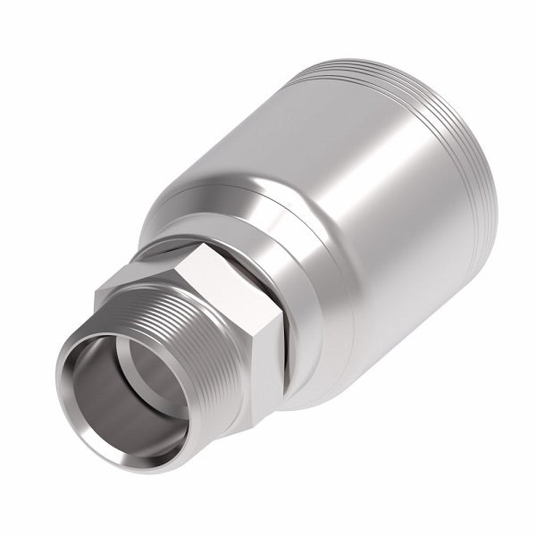 6SA32MP32 Aeroquip by Danfoss | 6 Wire 6S Male Pipe NPTF Rigid (MP) Crimp Fitting | -32 Male Pipe NPTF Rigid x -32 Hose Barb | Steel