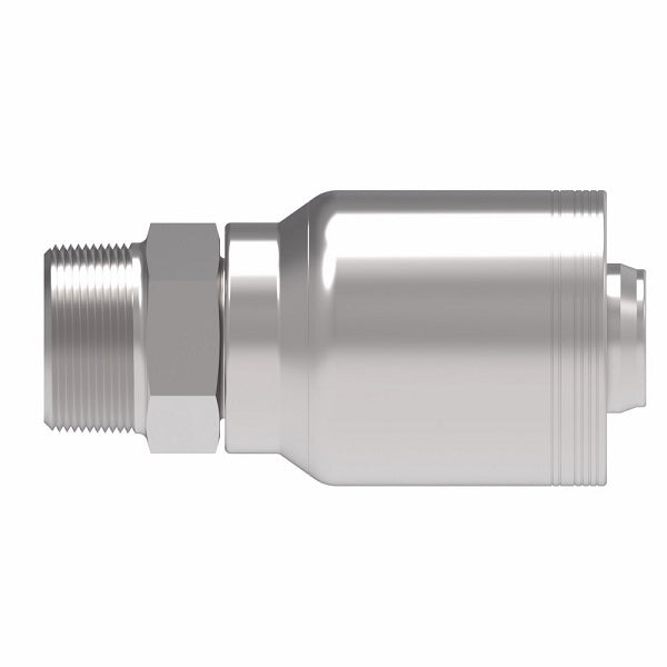 6SA32MP32 Aeroquip by Danfoss | 6 Wire 6S Male Pipe NPTF Rigid (MP) Crimp Fitting | -32 Male Pipe NPTF Rigid x -32 Hose Barb | Steel