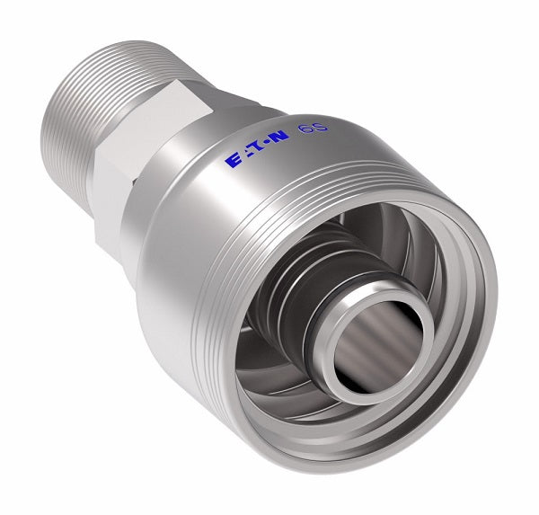 6SA16MP16 Aeroquip by Danfoss | 6 Wire 6S Male Pipe NPTF Rigid (MP) Crimp Fitting | -16 Male Pipe NPTF Rigid x -16 Hose Barb | Steel