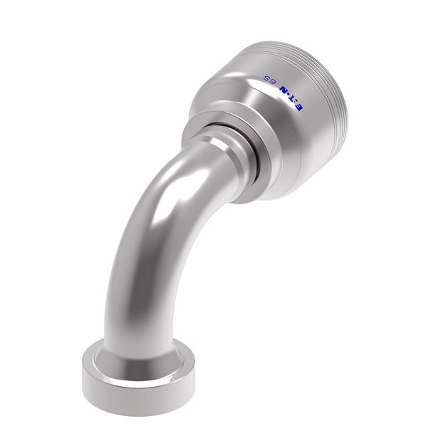 6S16CTB16 Aeroquip by Danfoss | 6 Wire 6S CAT Flange 90° Elbow (CTB) Crimp Fitting | -16 CAT Flange x -16 Hose Barb | Steel