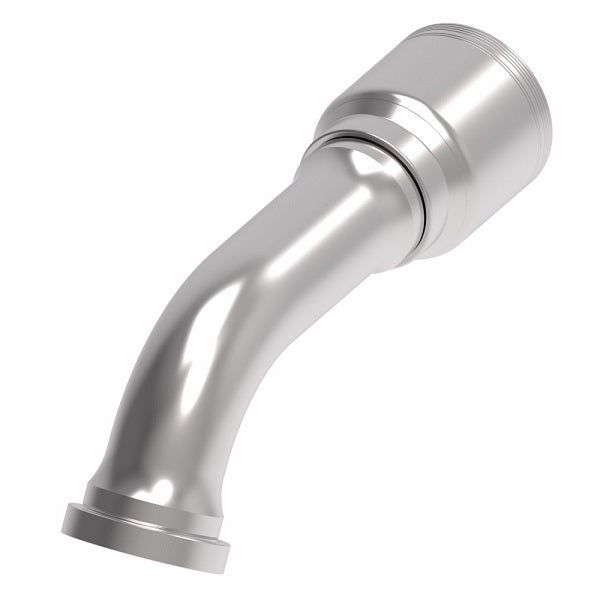 6S32CTG32 Aeroquip by Danfoss | 6 Wire 6S CAT Flange 60° Elbow (CTG) Crimp Fitting | -32 CAT Flange x -32 Hose Barb | Steel