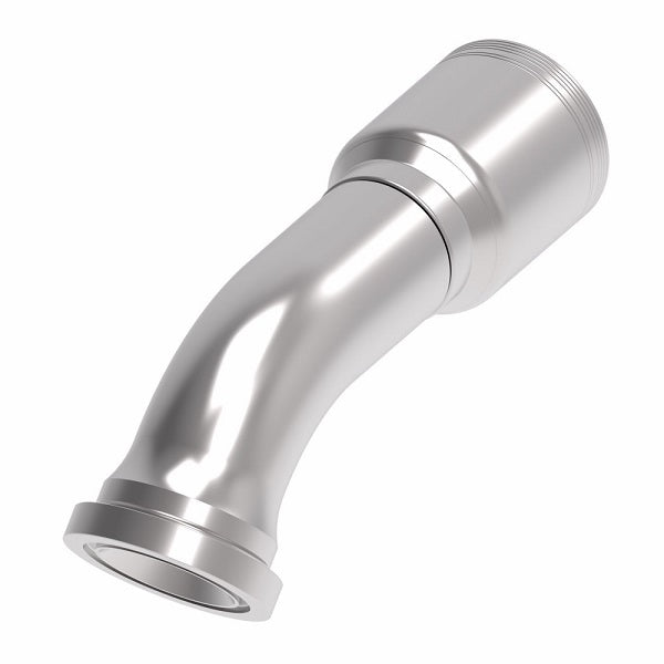 6S32FHA24 Aeroquip by Danfoss | 6 Wire 6S SAE Code 62 Flange 45° Elbow (FHA) Crimp Fitting | -32 Code 62 Flange x -24 Hose Barb | Steel