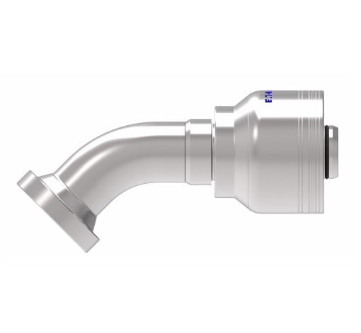 6S16FHA16 Aeroquip by Danfoss | 6 Wire 6S SAE Code 62 Flange 45° Elbow (FHA) Crimp Fitting | -16 Code 62 Flange x -16 Hose Barb | Steel