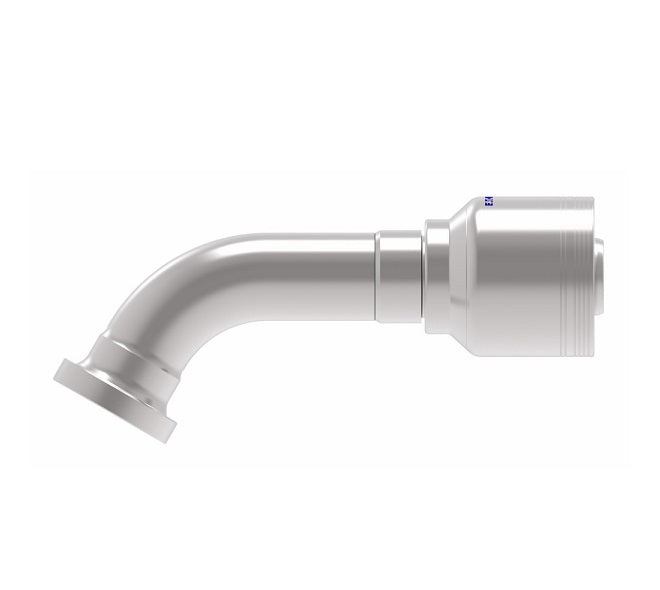 6S20FHG20 Aeroquip by Danfoss | 6 Wire 6S SAE Code 62 Flange 60° Elbow (FHG) Crimp Fitting | -20 Code 62 Flange x -20 Hose Barb | Steel