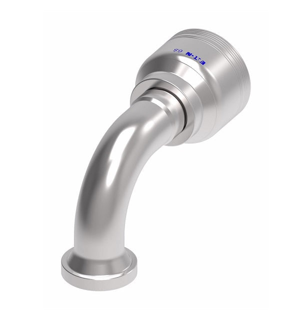 6S20FLB16 Aeroquip by Danfoss | 6 Wire 6S SAE Code 61 Flange 90° Elbow (FLB) Crimp Fitting | -20 Code 61 Flange x -16 Hose Barb | Steel