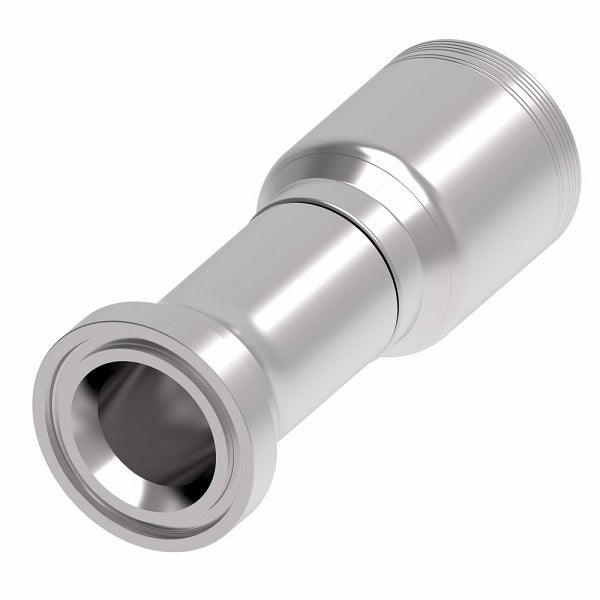 6S32FL24 Aeroquip by Danfoss | 6 Wire 6S SAE Code 61 Flange (FL) Crimp Fitting | -32 Code 61 Flange x -24 Hose Barb | Steel