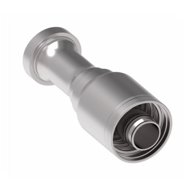 6S24FL24 Aeroquip by Danfoss | 6 Wire 6S SAE Code 61 Flange (FL) Crimp Fitting | -24 Code 61 Flange x -24 Hose Barb | Steel