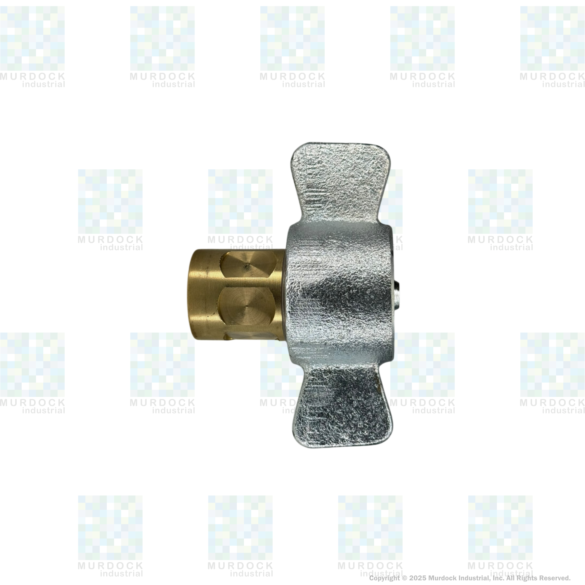6WF4-B by Dixon Valve | Hydraulic Quick Disconnect Coupling | W-Series | 1/2" Female NPTF x 3/4" Wingstyle Interchange | Socket | Nitrile Seal | Brass