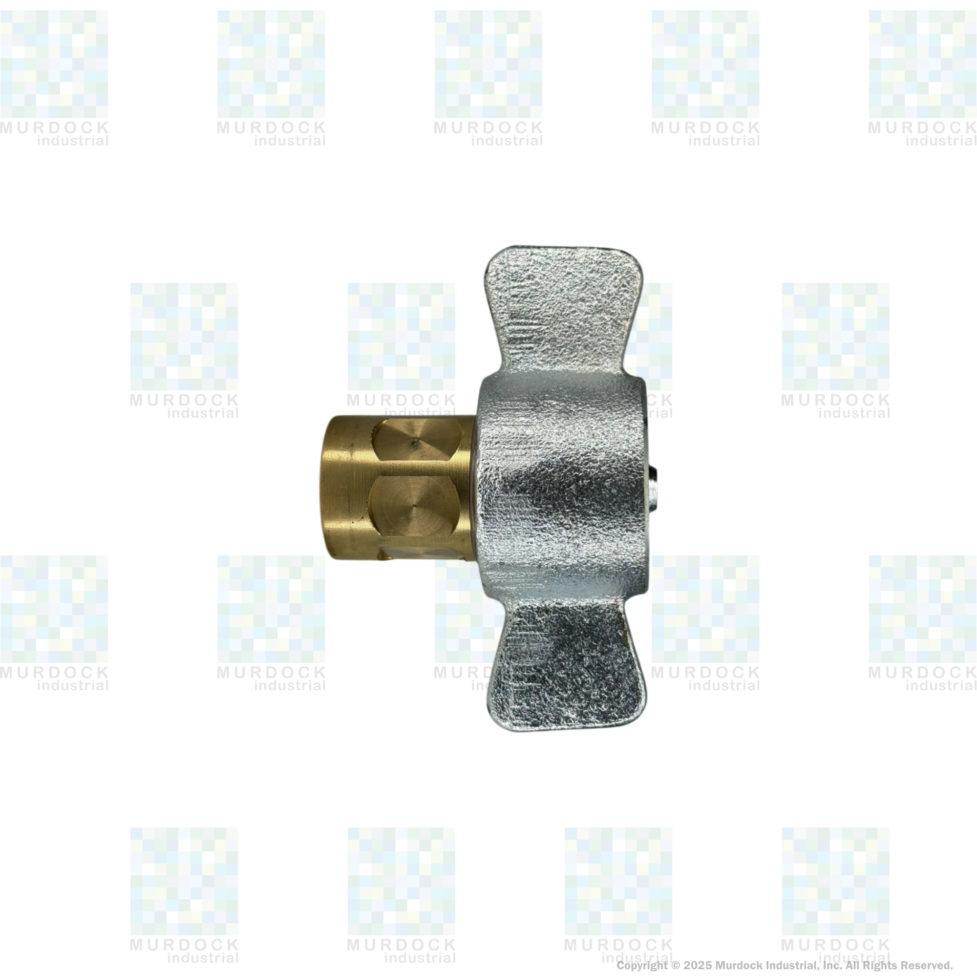 6WF6-B by Dixon Valve | Hydraulic Quick Disconnect Coupling | W-Series | 3/4" Female NPTF x 3/4" Wingstyle Interchange | Socket | Nitrile Seal | Brass