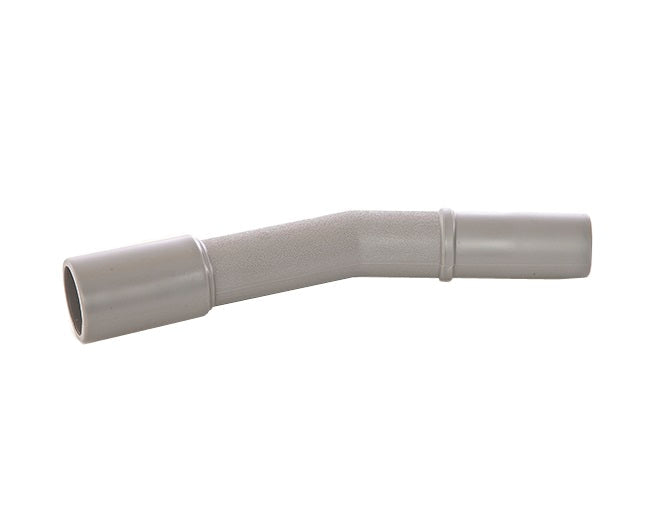 7023 by Flexaust | Friction Fit Curved Wand | 1-1/4" | 10" Length | Gray | (32mm) | Plastic