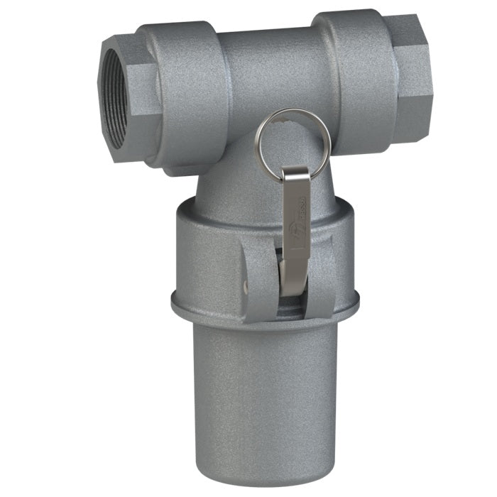 70903020S (30X20STDS) by PT-Coupling | Type STDS-T | In-Line T-Strainer | 2" Size | 150 PSI Max | Hard Coat Aluminum
