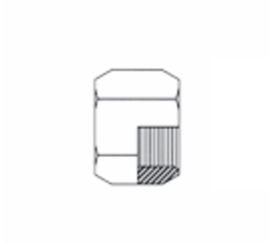 718x12 by Couplamatic | VARI-CRIMP Coupling | 3/4" Tube Size Nut | Straight | Trivalent Zinc Plating