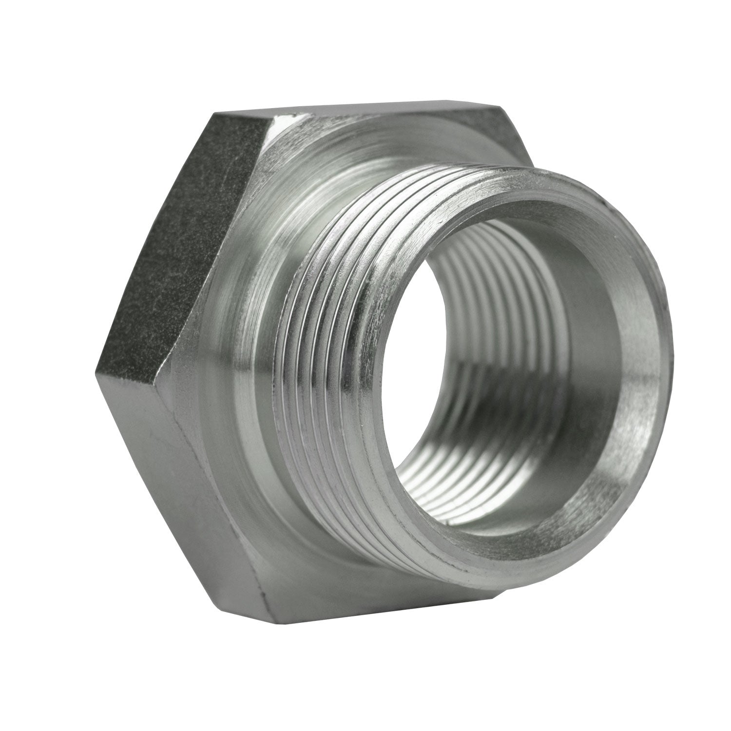 9023-04-06 by Midland | Hydraulic Adapter | Reducer Bushing | 1/4" Male BSPP x 3/8" Female BSPP | Steel