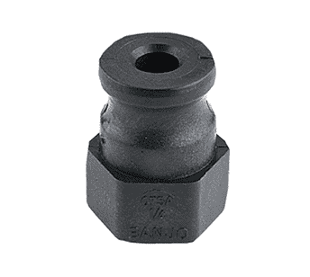 75A1/2 by Banjo | Cam Lever Coupling | Part A | 3/4" Male Adapter x 1/2" Female NPT | 225 PSI | No Gasket | Polypropylene | Pack of 10