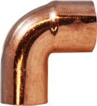 77131 (77-131) by Midland | Copper Fitting | Wrot Solder Joint | FTG x C | 1-1/2" ID x 1-5/8" OD | 90° Elbow