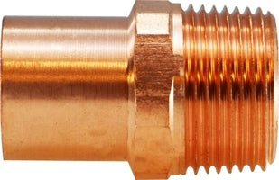 77333 (77-333) by Midland | Copper Fitting | Male Adapter | FTG x M | 3/4" ID x 3/4" ID | Straight