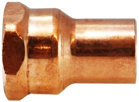 77424 (77-424) by Midland | Copper Fitting | Female Adapter | FTG x F | 1" ID x 1" ID | Straight
