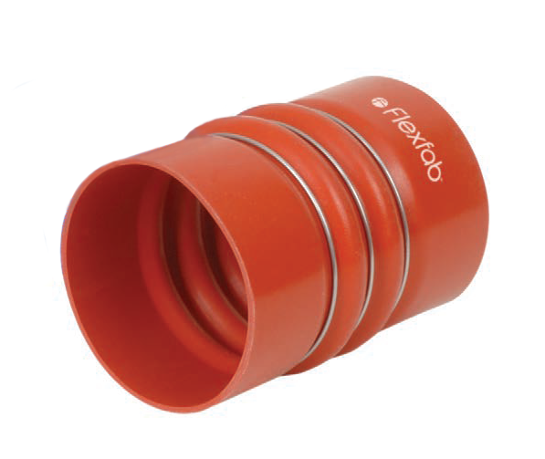7715-0002 by FlexFab | 4-ply Charge Air Connector (CAC) Hot Side | 4.00" ID | 4.23" OD | 6" Overall Length