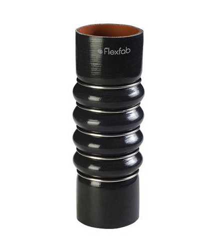 7967 by FlexFab | 3- Ply Coolant Bellow | 2.50" ID | 2.82" OD | Black | 8.5" Overall Length