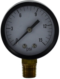 80008 (80-008) by Midland | Standard Dry Gauge | 1/4" Male NPT Lower Mount | 2" Face | 30-0 Vacuum | Steel