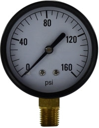 80034 by Midland | Standard Dry Gauge | 1/4" Male NPT Lower Mount | 2-1/2" Face | 0-100 PSI | Steel