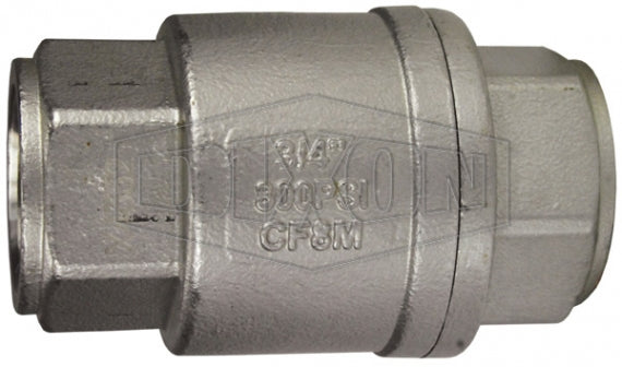 SSCVIL100 by Dixon Valve | Check Valve | 800 PSI | 1" Female NPT x 1" Female NPT | 316 Stainless Steel