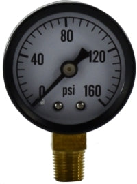 80501 by Midland | Standard Dry Gauge | 1/8" Male NPT Lower Mount | 1-1/2" Face | 0-15 PSI | Steel