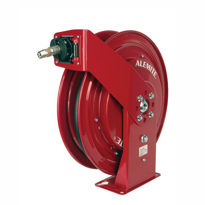 7336-D by Alemite | Shielded Reels for Air/Water | Bare Reel | Reel Inlet: 1/2" Female NPTF | Reel Outlet: 3/8" Female NPTF | Max Pressure: 300 PSI