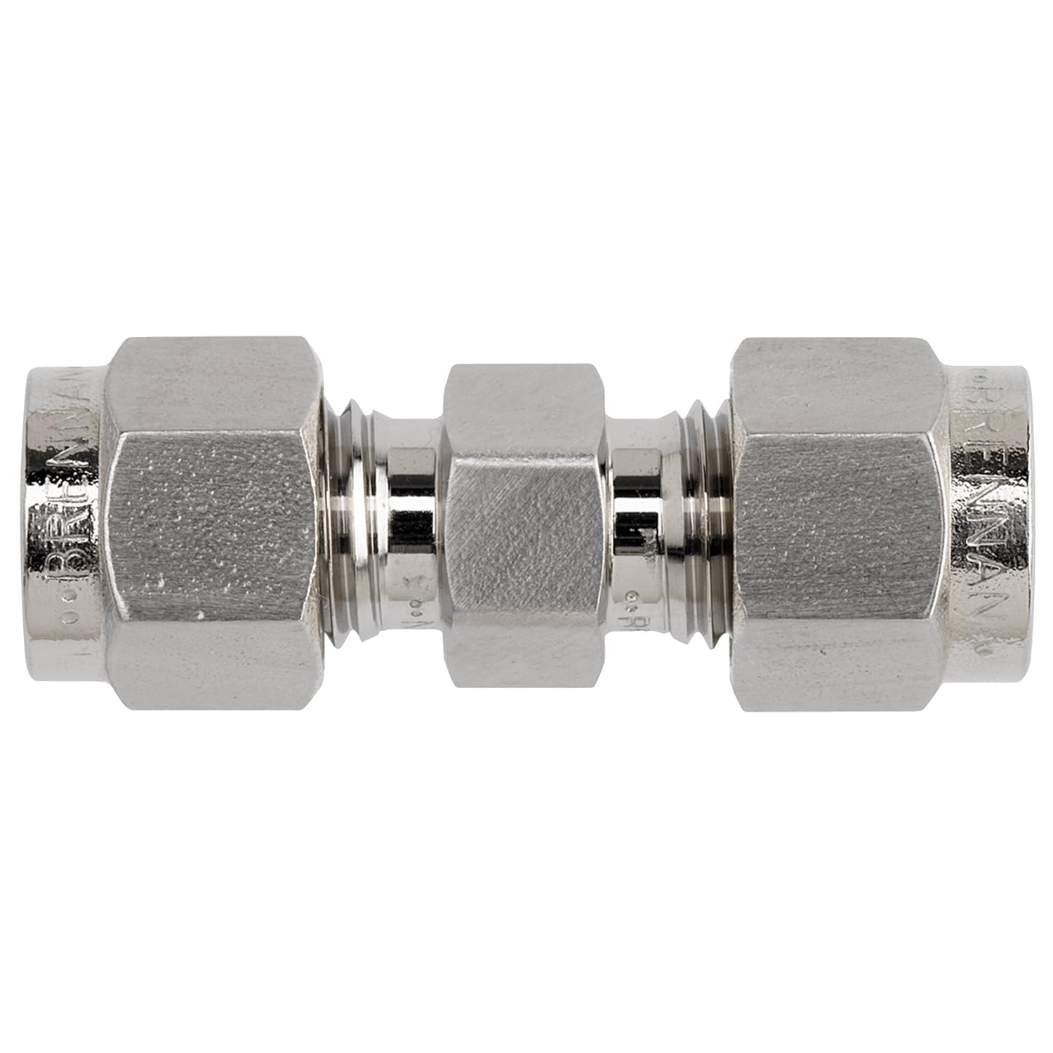 N2403-16-12-SS by Brennan Inc. | -16 Instrumentation Fitting x -12 Instrumentation Fitting | Straight | Stainless Steel